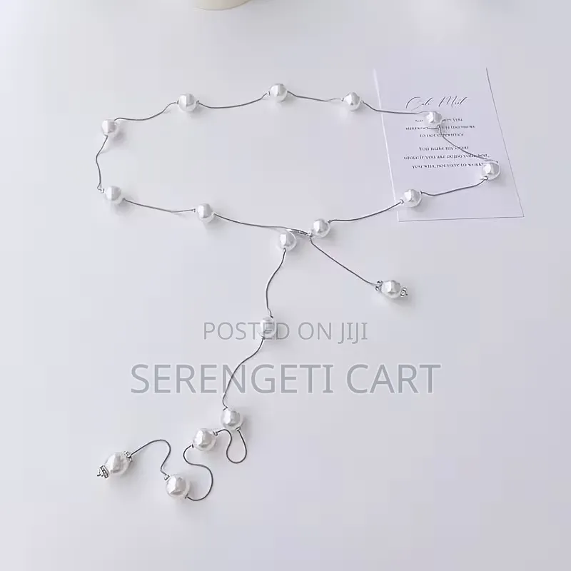 Women's Pearl Belt, Silver Gold