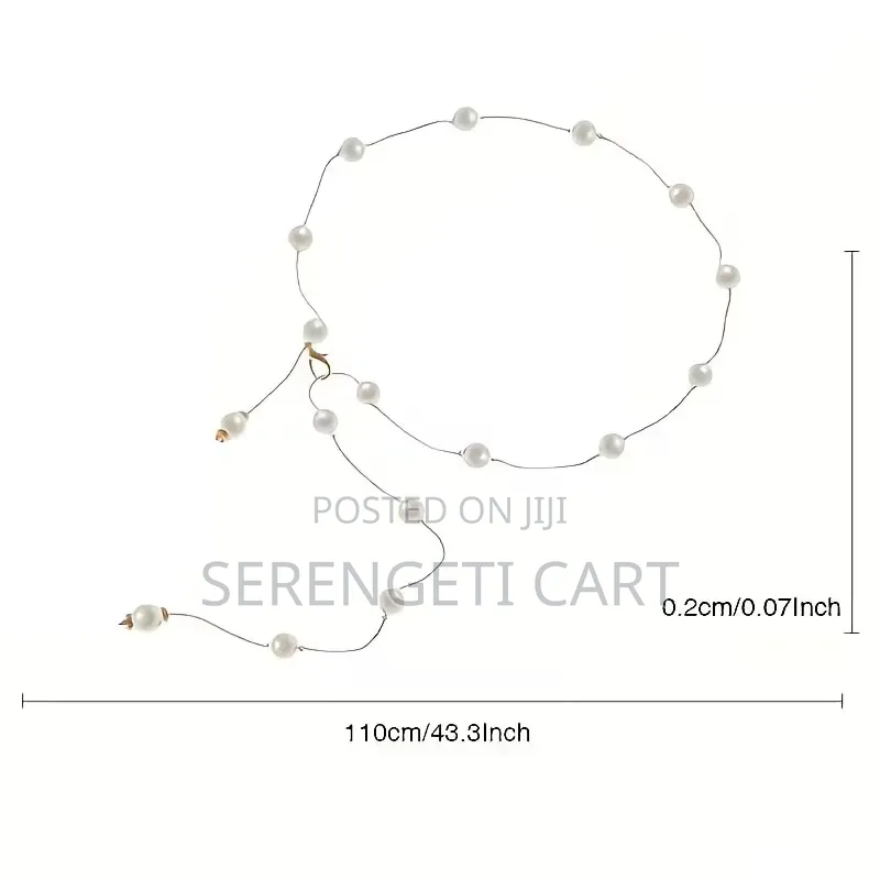 Women's Pearl Belt, Silver Gold