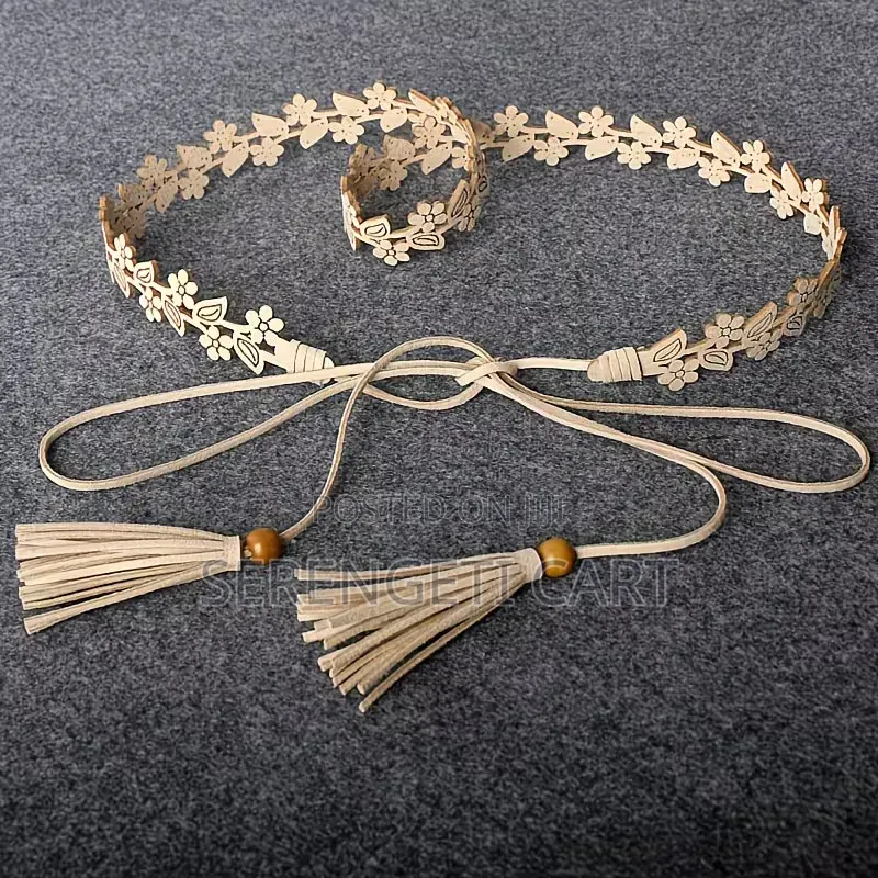 Women's Pearl Belt, Silver Gold