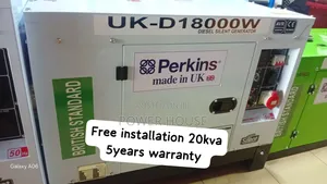 Original Perkins 20kva Diesel Generator–Perfect for Office,Shop 20kva
