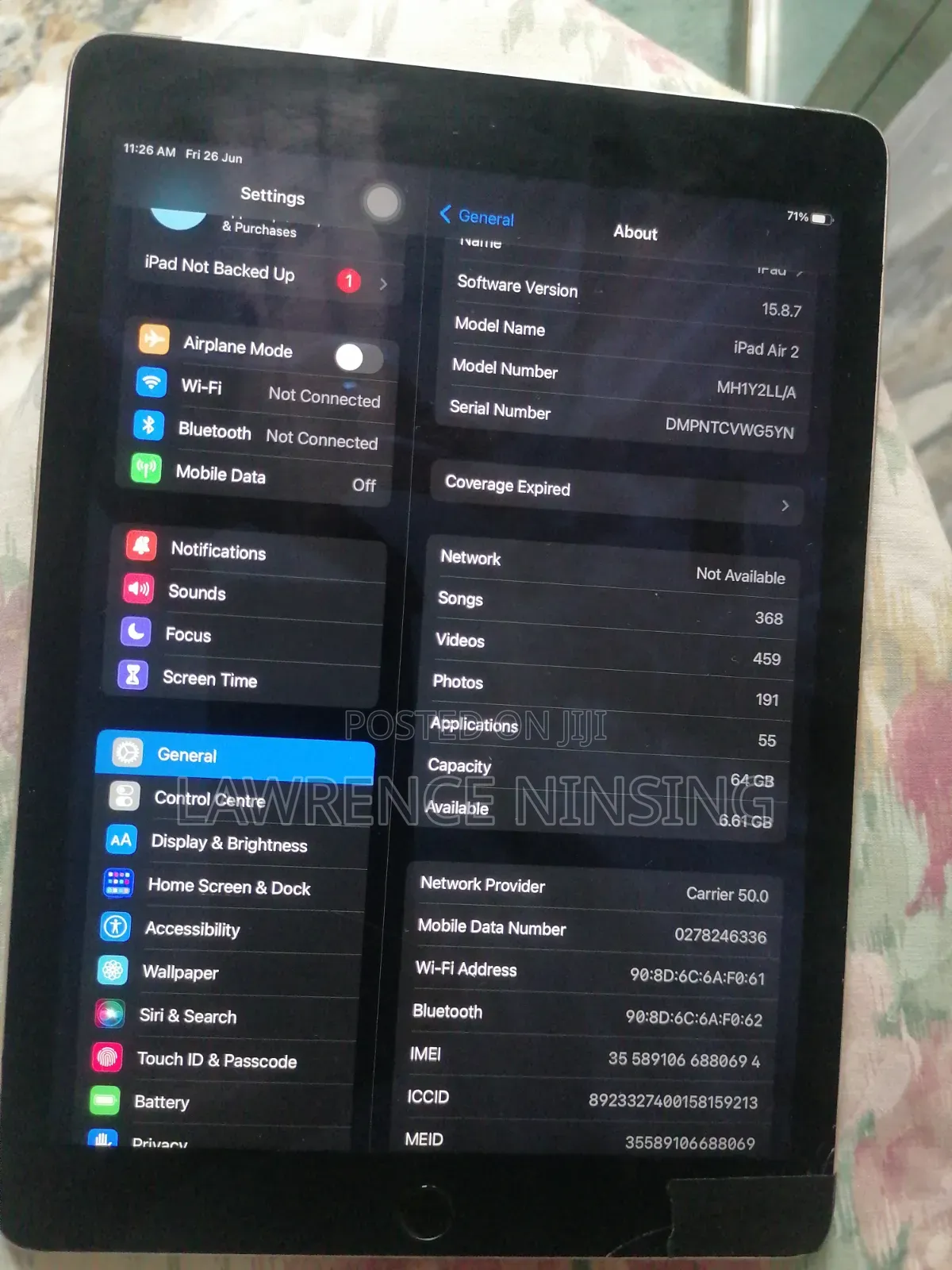 Apple iPad Air 2 64 GB Gray