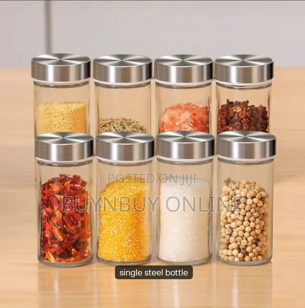 Revolving Spice Rack Set With Spice Jars