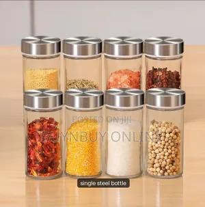 Revolving Spice Rack Set With Spice Jars
