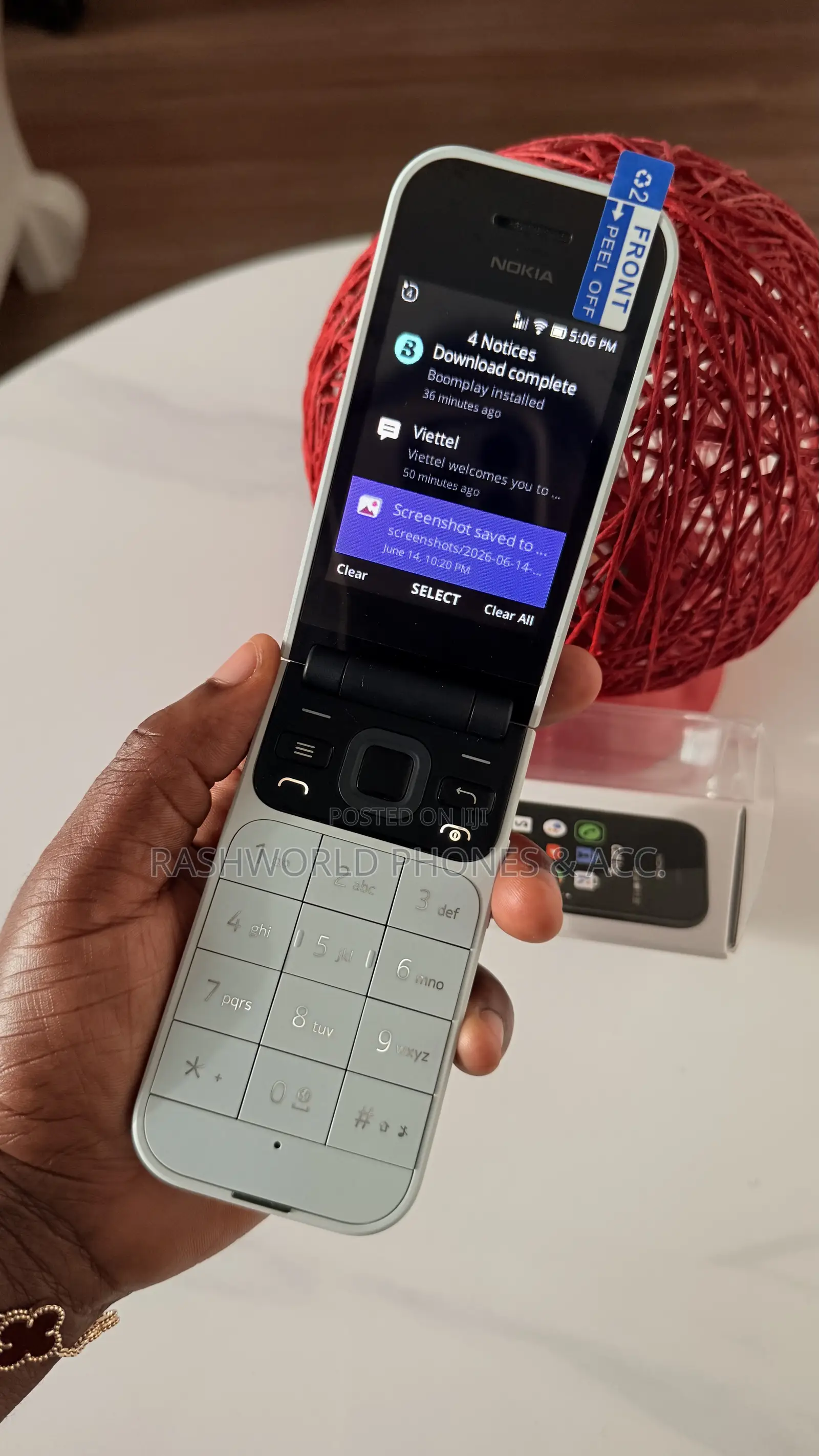 New Nokia 2720 Flip 512 GB Gray