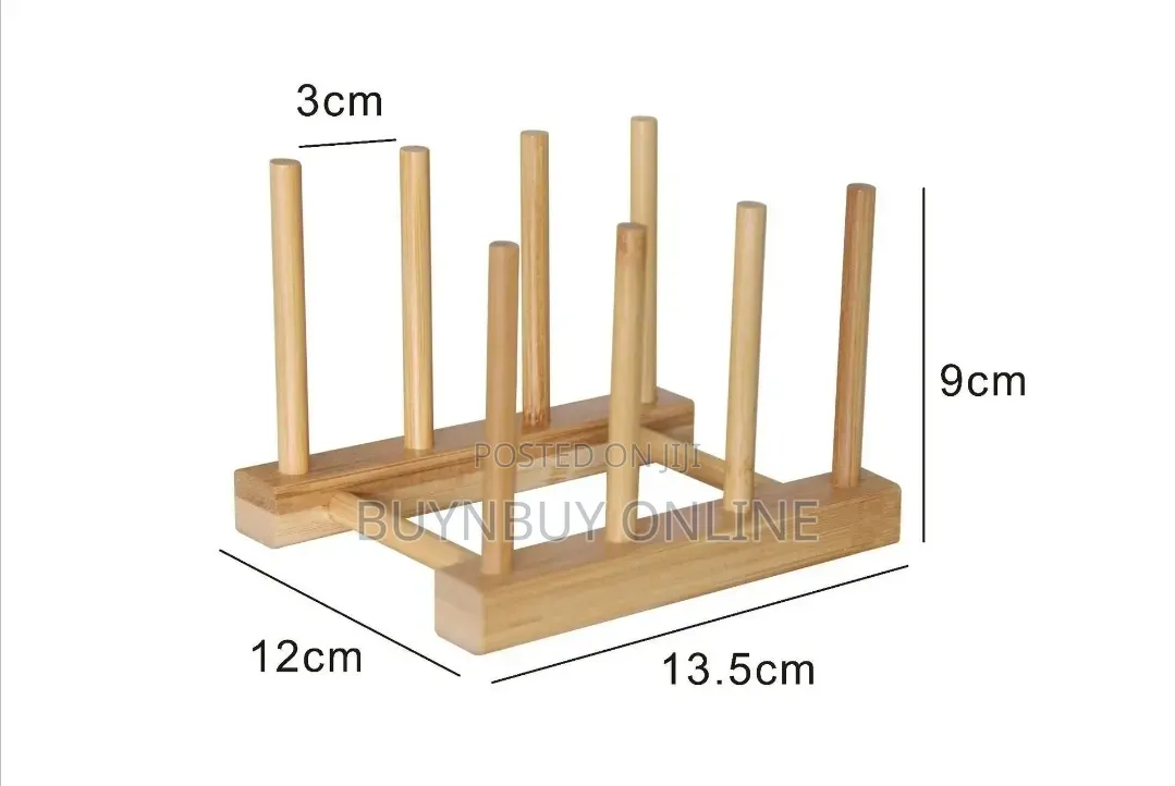Multifunctional Bamboo Holder Stand With 4, 6 8 Grid
