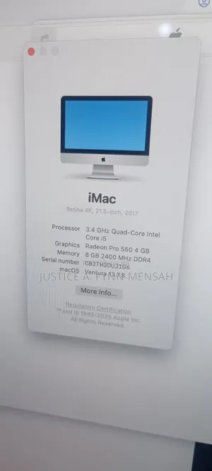 New Desktop Computer Apple iMac 8GB HDD+SSD 1T