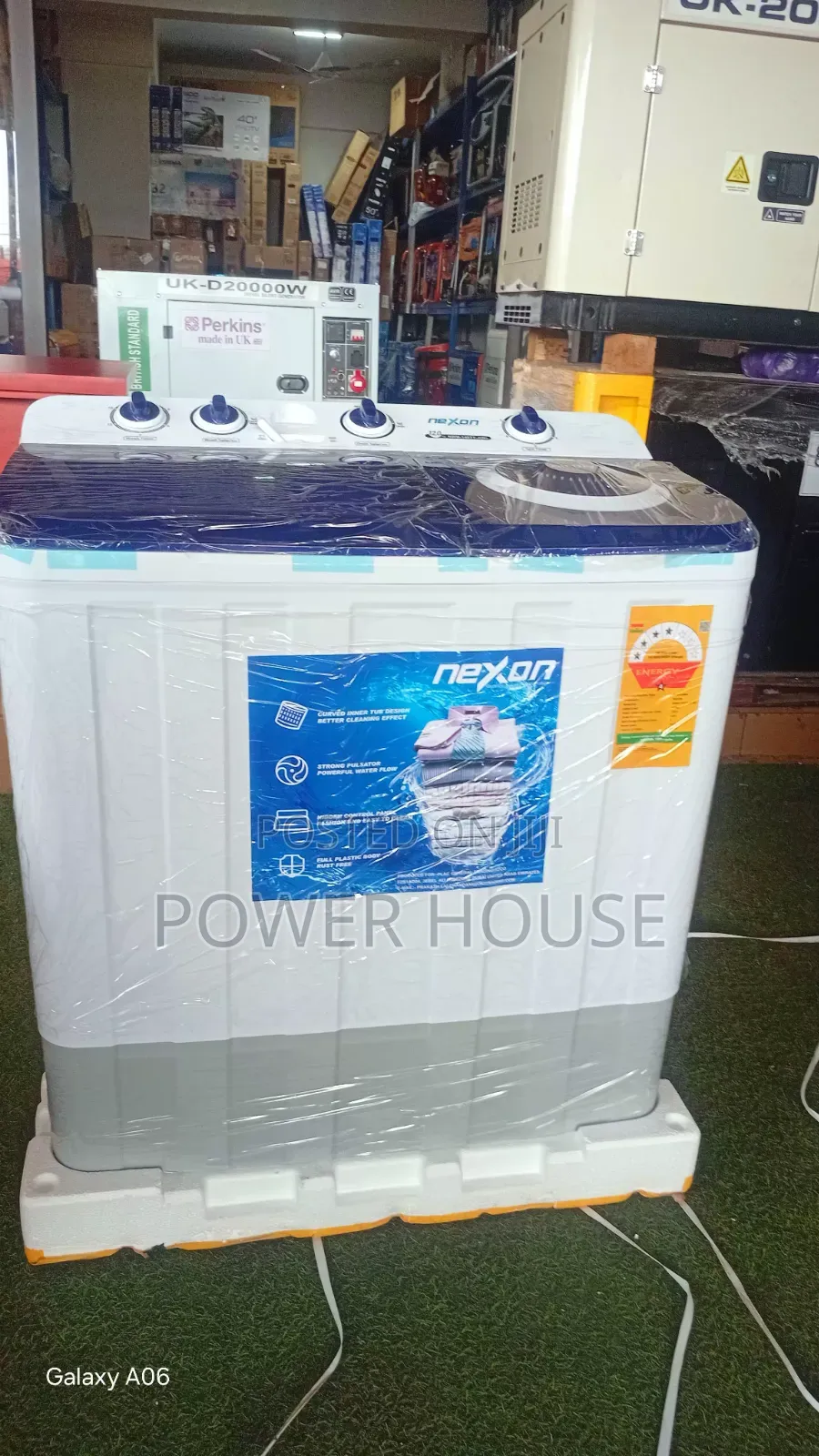 Nexon 12kg Semi/Full Automatic Washing Machine – Powerful Cleaning