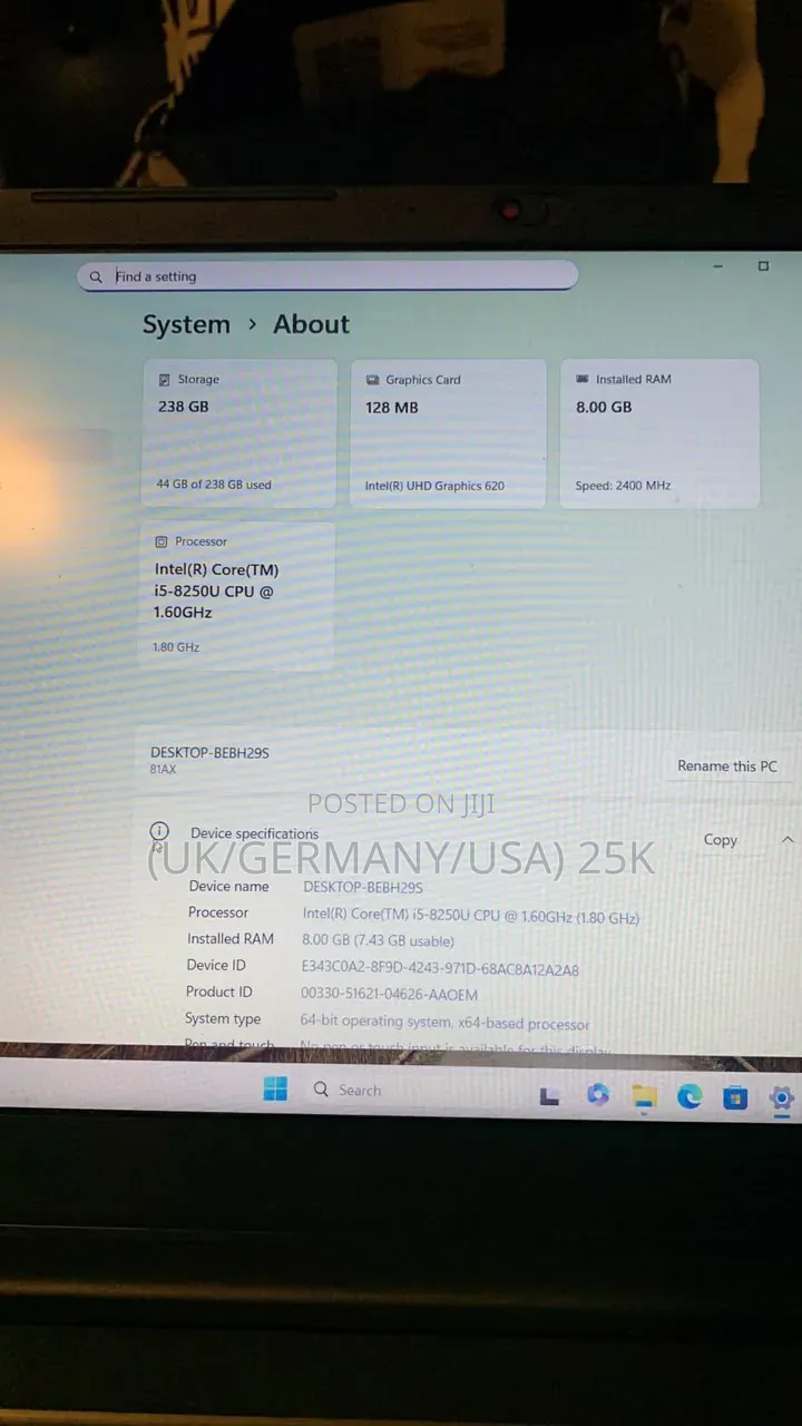 Laptop Lenovo V330 8GB Intel Core i5 SSD 256GB
