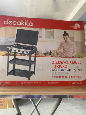5 Burner Gas Cooking Stove Decakila-multi Size Burners