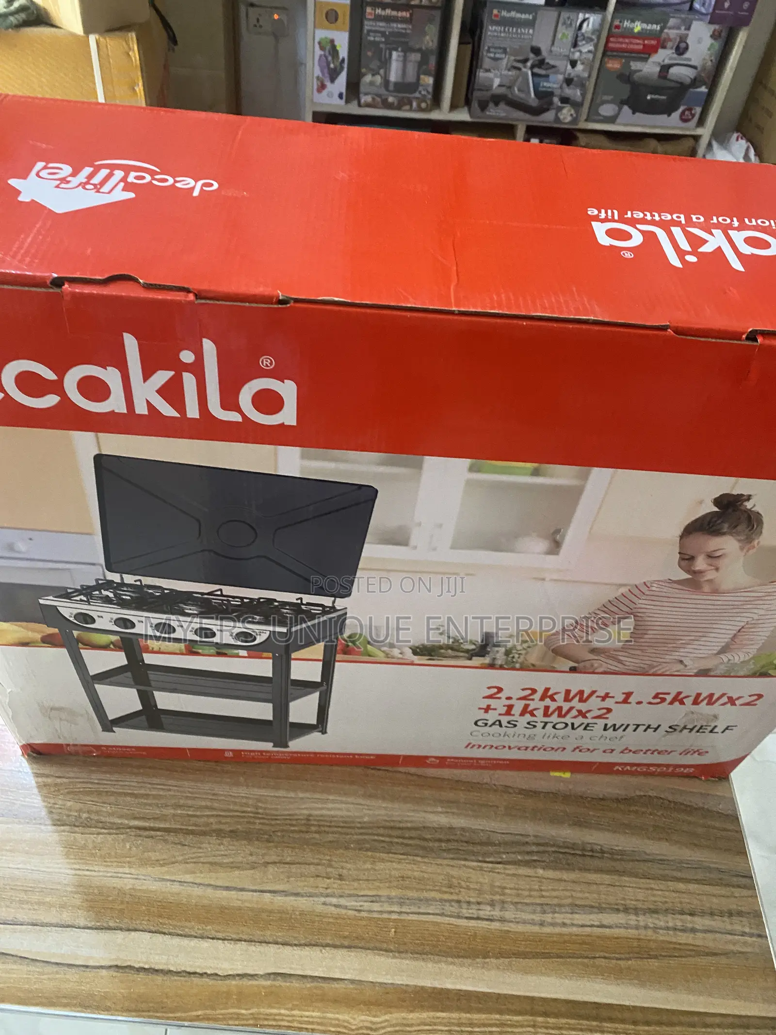 Multi Burner Gas Stove Decakila,Cook 5 Dishes At Once