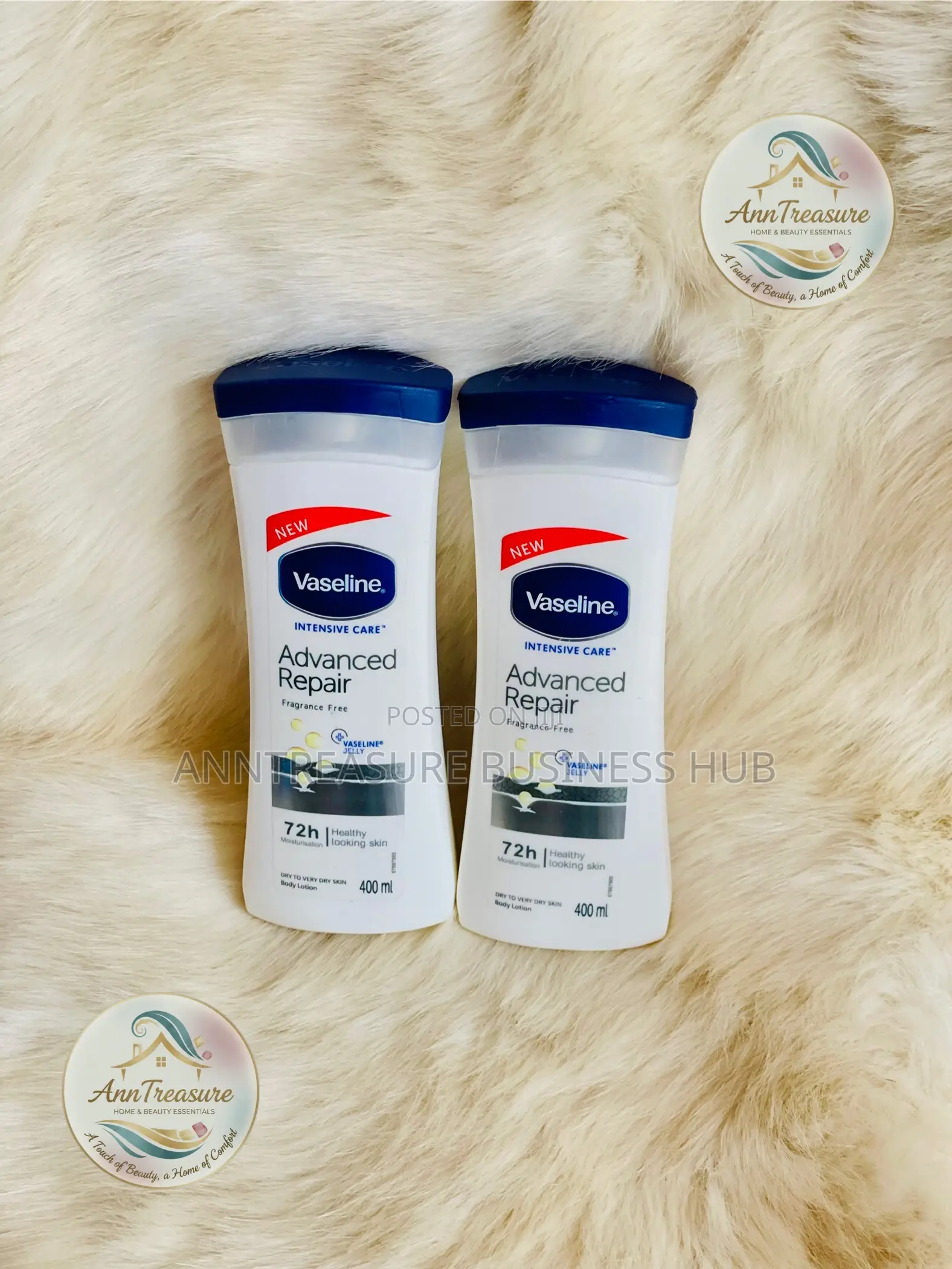 Vaseline Cocoa Glow, Aloe Soothe and Advanced Repair Body Lotion