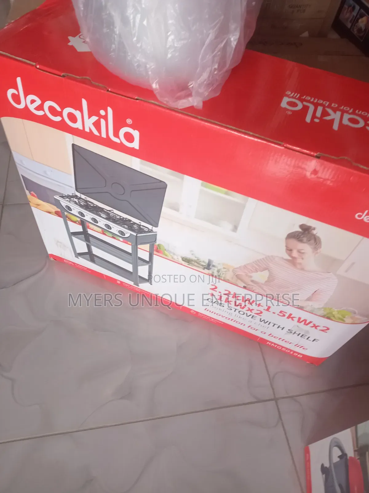 Multi Burner Gas Stove Decakila,Cook 5 Dishes At Once
