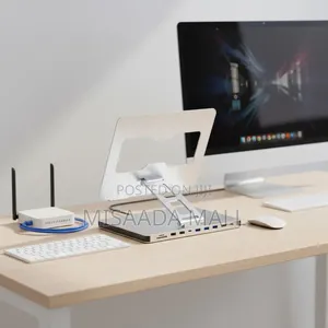 10 in 1 Usb C Docking Station +Laptop Stander Hub