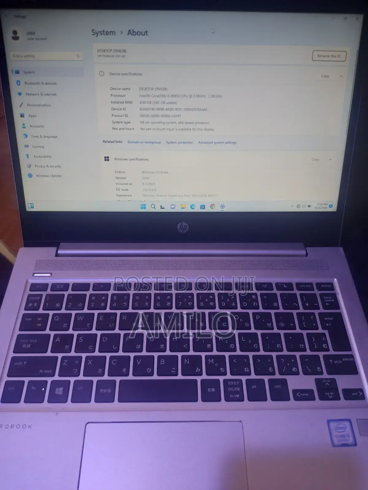 Laptop HP ProBook 430 G6 4GB Intel Core i3 HDD+SSD 256GB
