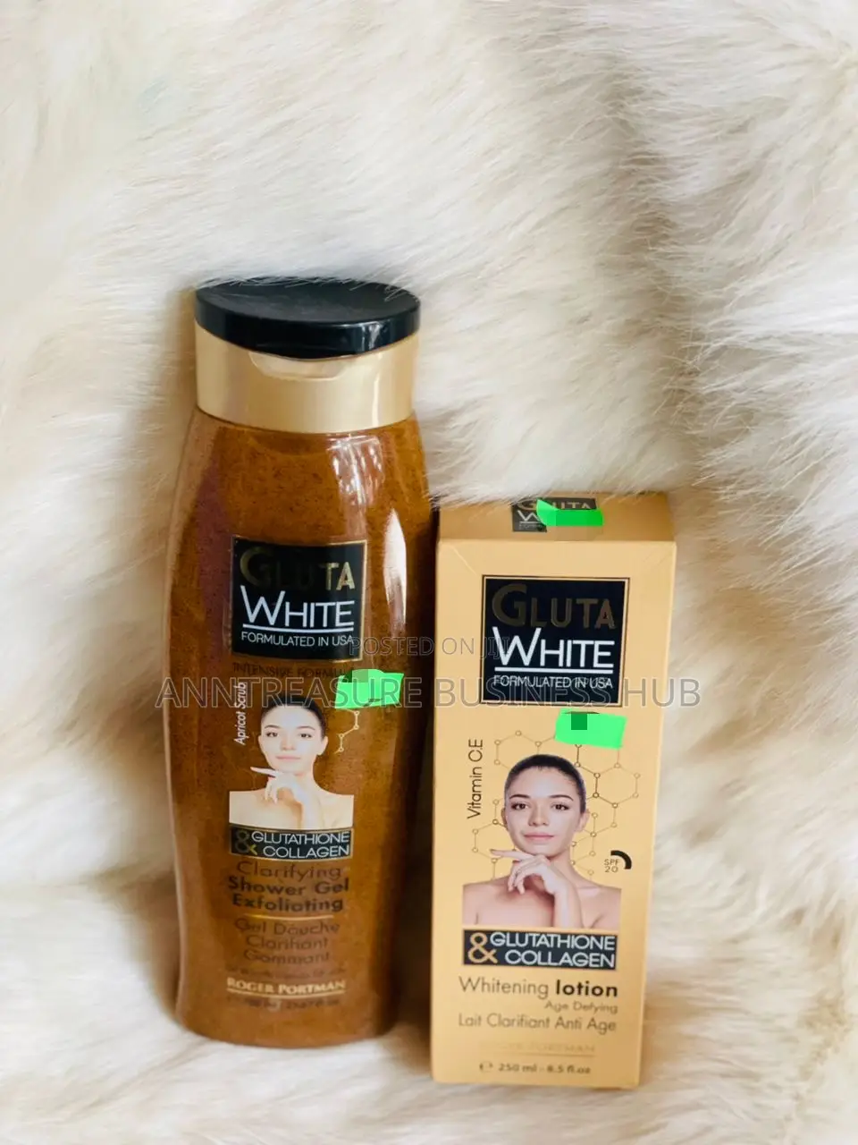 Gluta White Exfoliating Gel + Body Lotion