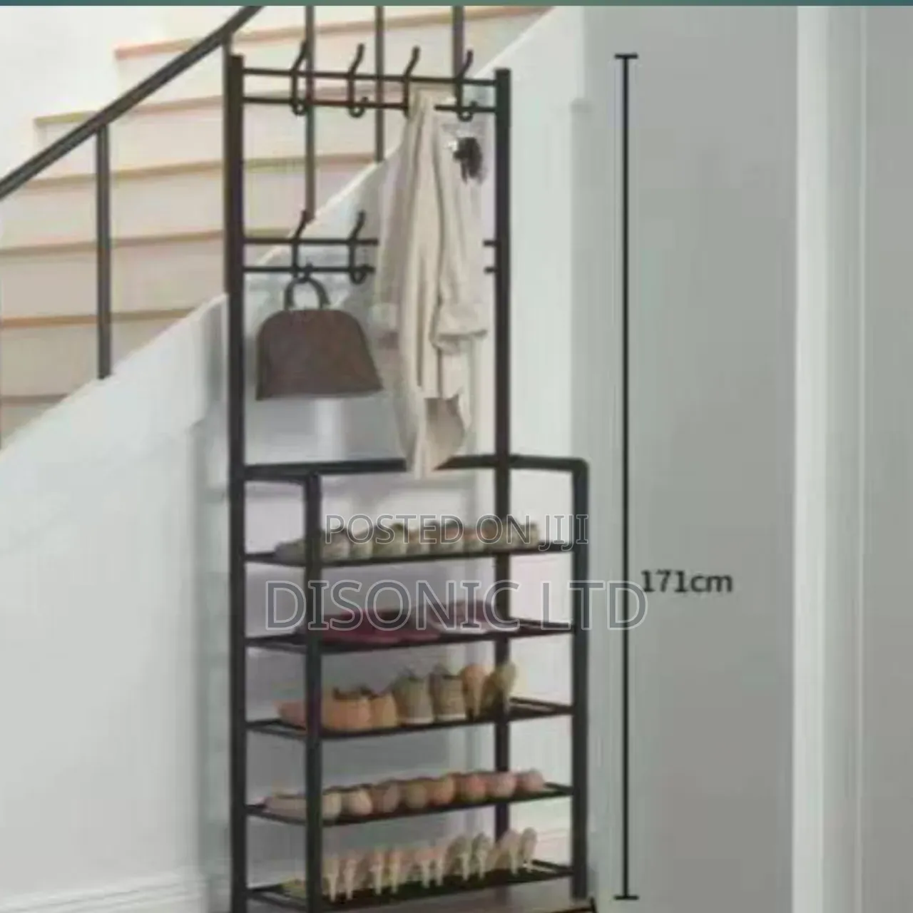 5 Layer Shoe Rack With Hangers