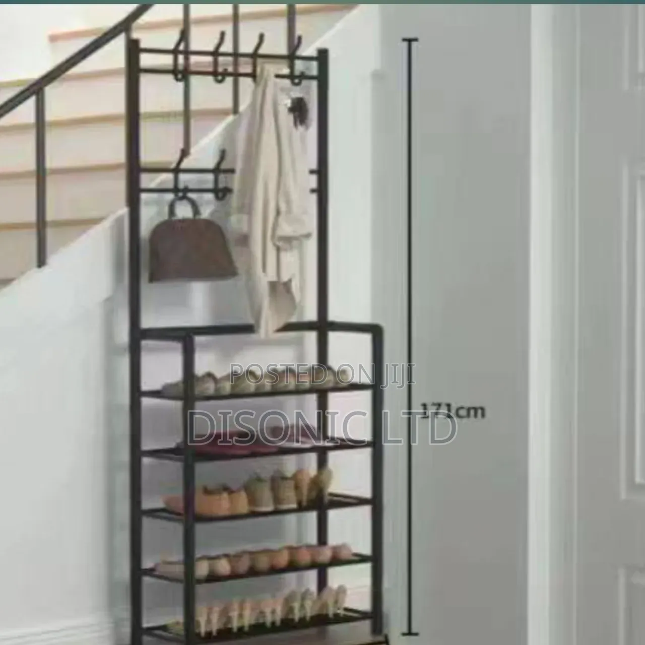 5 Layer Shoe Rack With Hangers