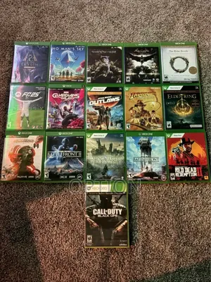 Black Xbox Series X With Cd Games