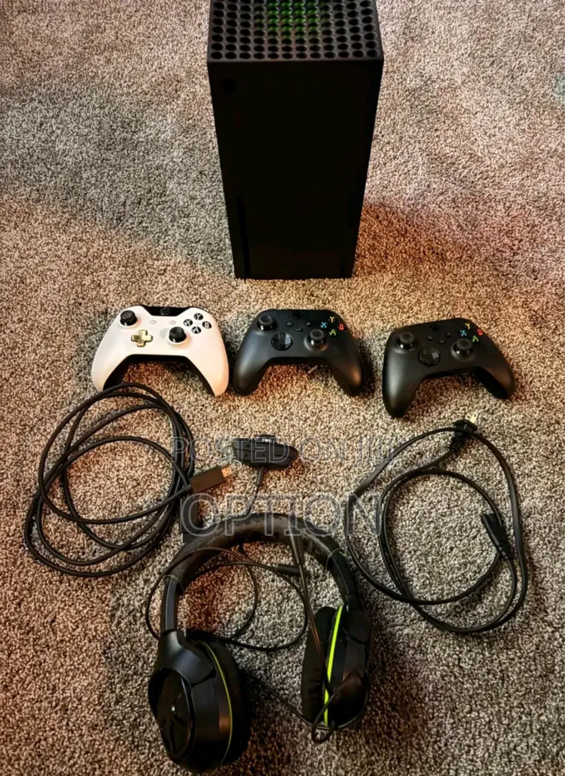 Black Xbox Series X With Cd Games