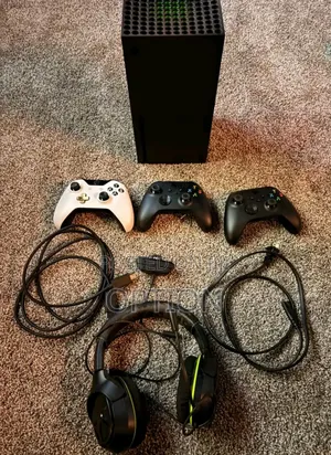 Black Xbox Series X With Cd Games