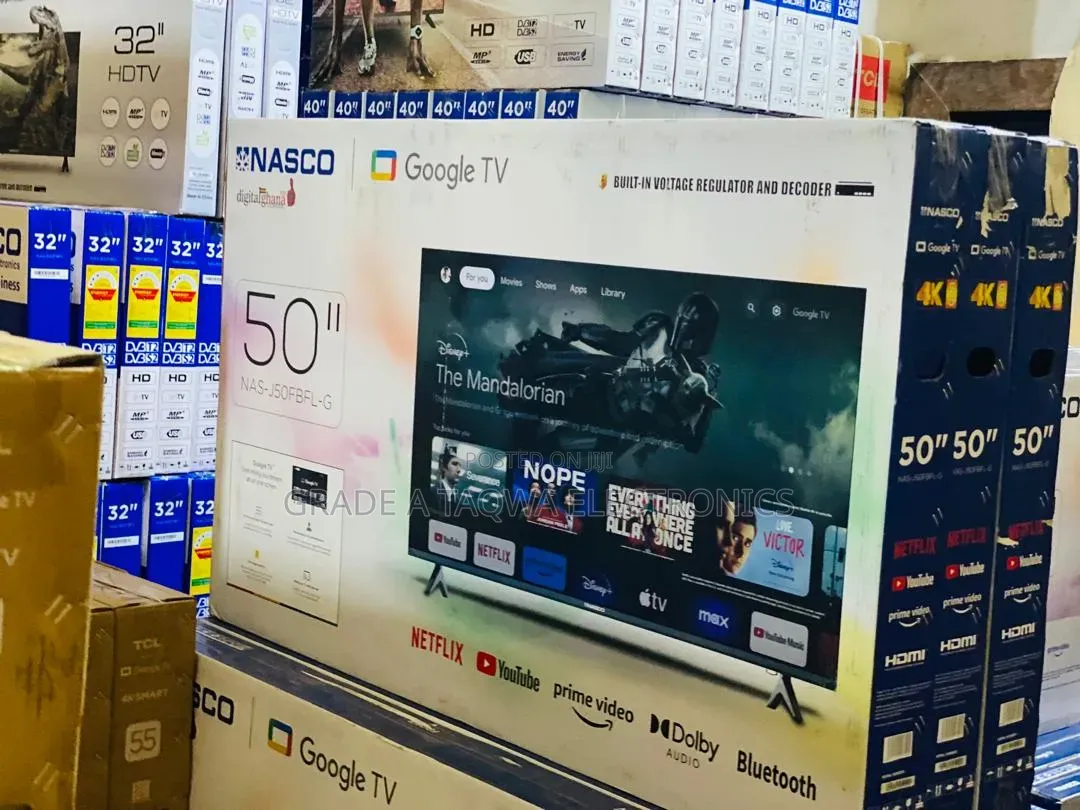 Nasco 50-Inch Smart Google Tv
