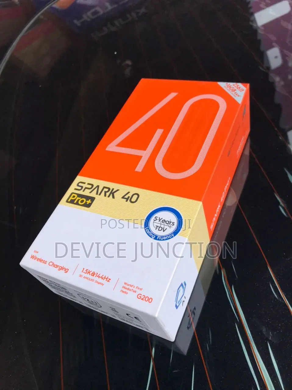 New Tecno Spark 40 Pro+ 256 GB Black
