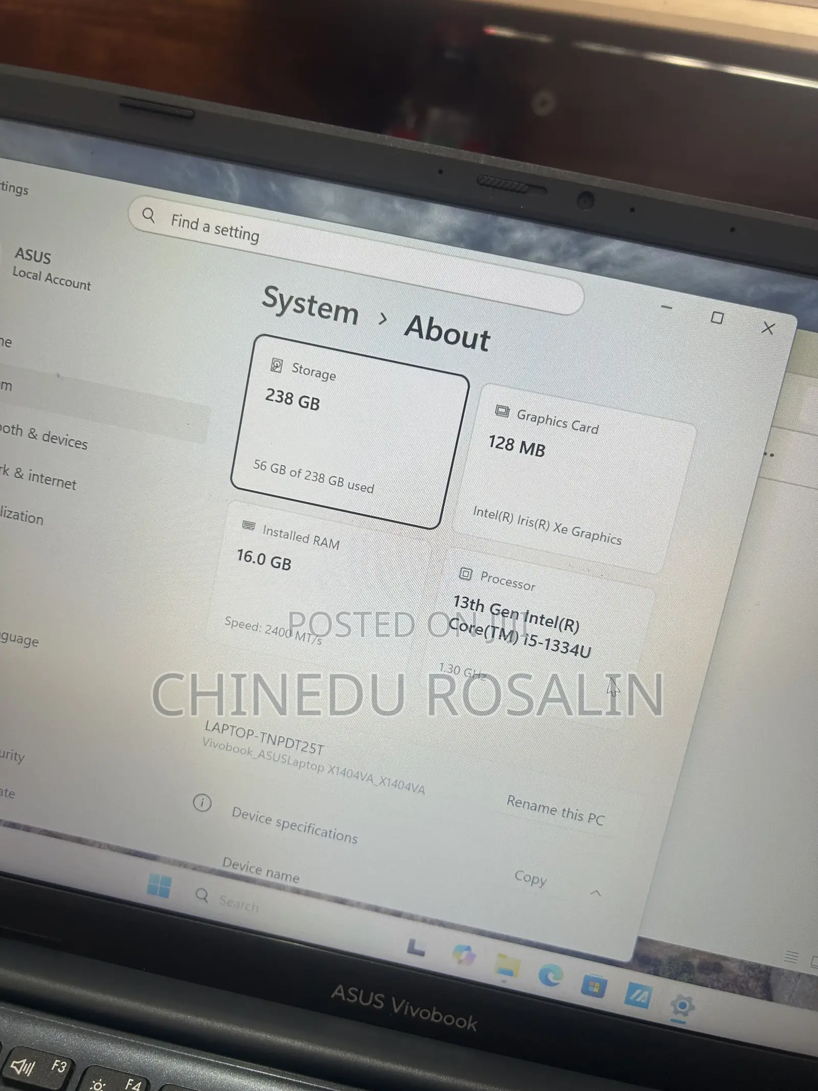 Laptop Asus Vivobook 14X OLED 16GB Intel Core i5 SSD 256GB