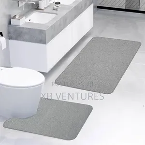 2pcs Bath Mat, Quick Dry Non-Slip Runner Rug for Bathroom Home Decor