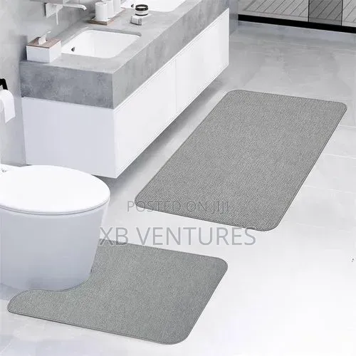 2pcs Bath Mat, Quick Dry Non-Slip Runner Rug for Bathroom Home Decor