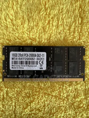 Micron 16gb 2rx4 Pc4-2666a-Sa2-11 Laptop Ram / Mta16atf2g64hz-3g2e1