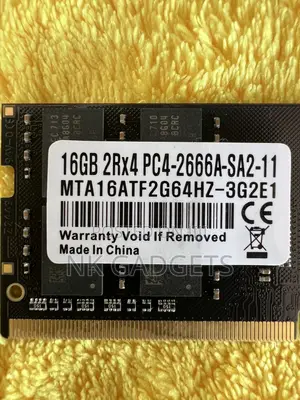 Micron 16gb 2rx4 Pc4-2666a-Sa2-11 Laptop Ram / Mta16atf2g64hz-3g2e1