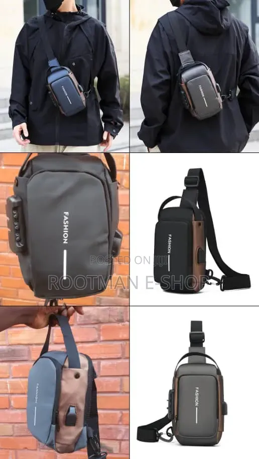 Waterproof Durable Chest Bag-Urban Simplicity Crossbody Shoulder Pack