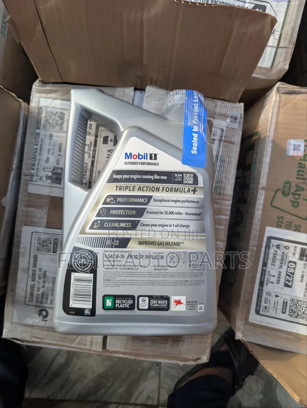Mobil 1 0w 20 From U.S Extended Performance Oil (25,000 Miles Protect)