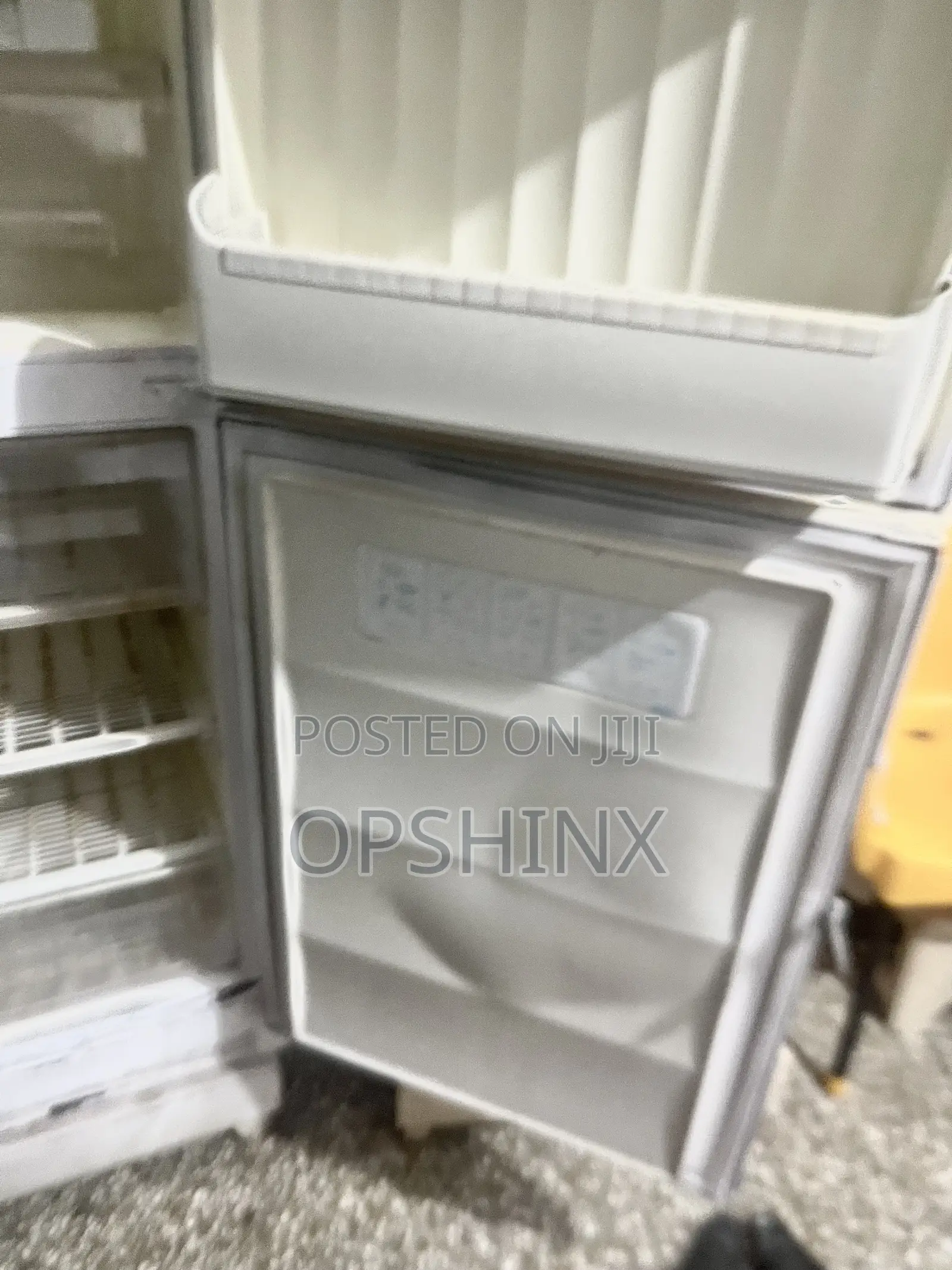 White Double-decker Refrigerator