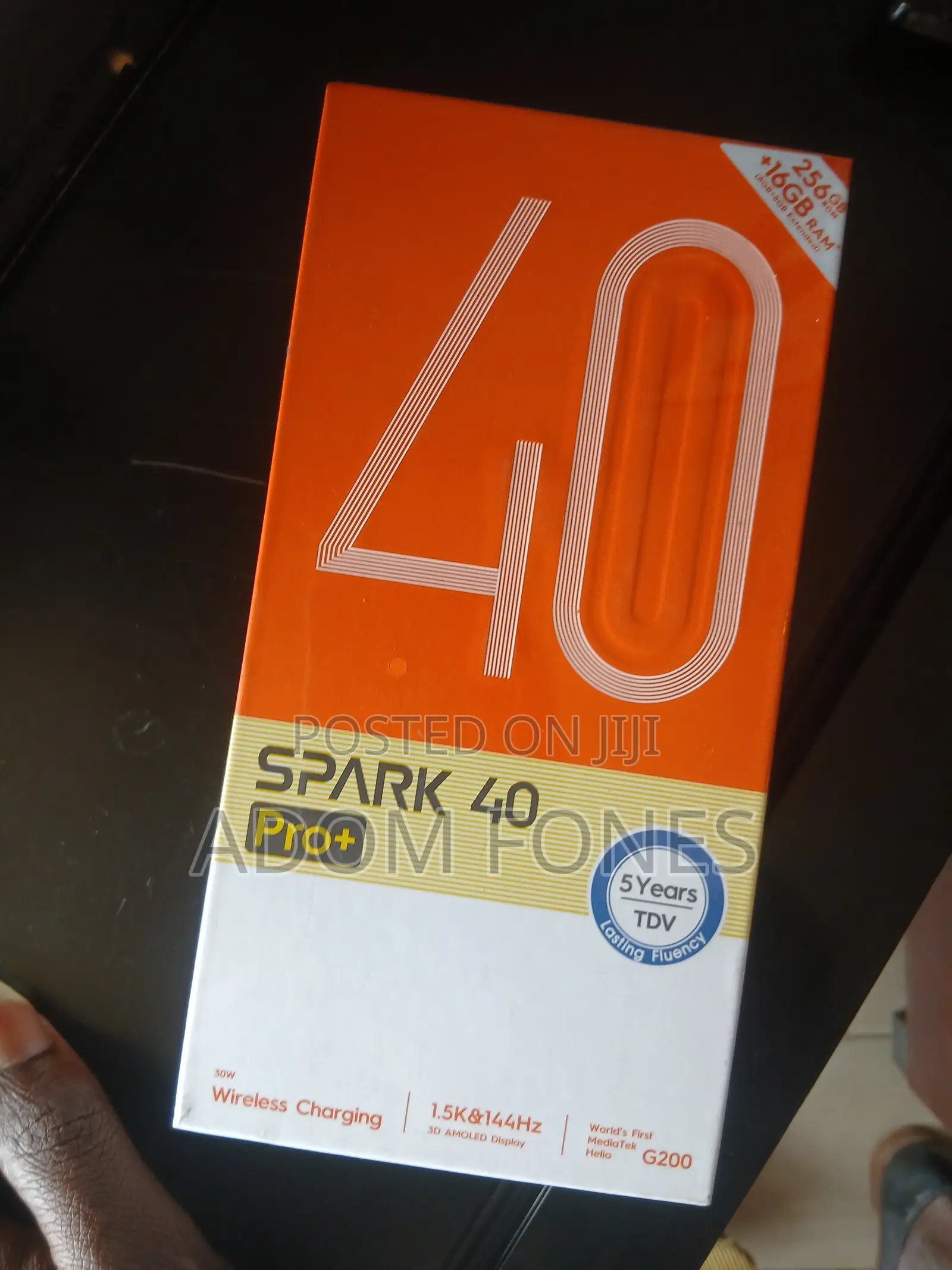 New Tecno Spark 40 Pro+ 256 GB Black