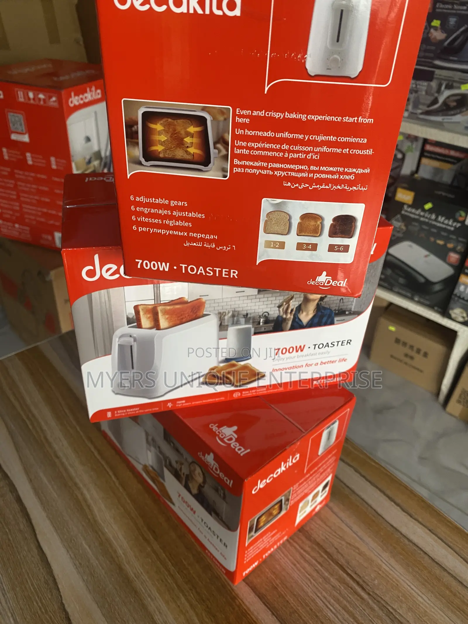 Decakila 700w 2 Slice Toaster-Toast Bread Fast