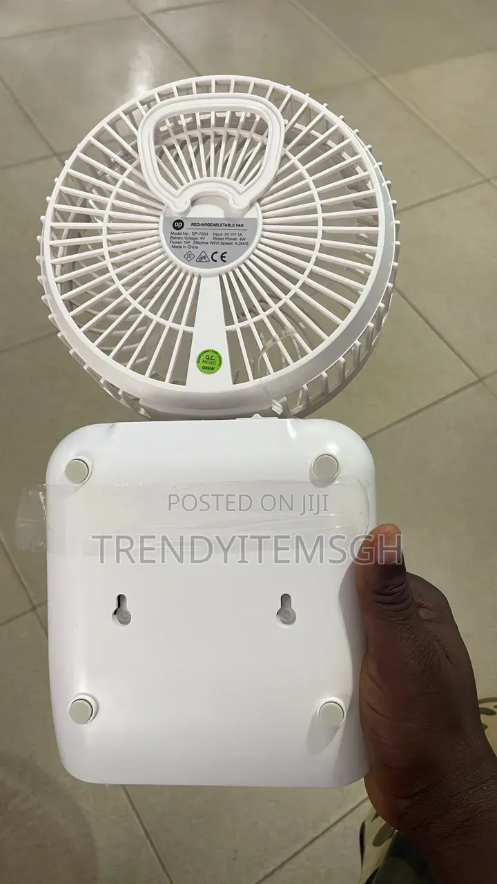 Rechargeable Fan With Led Light 3000mah