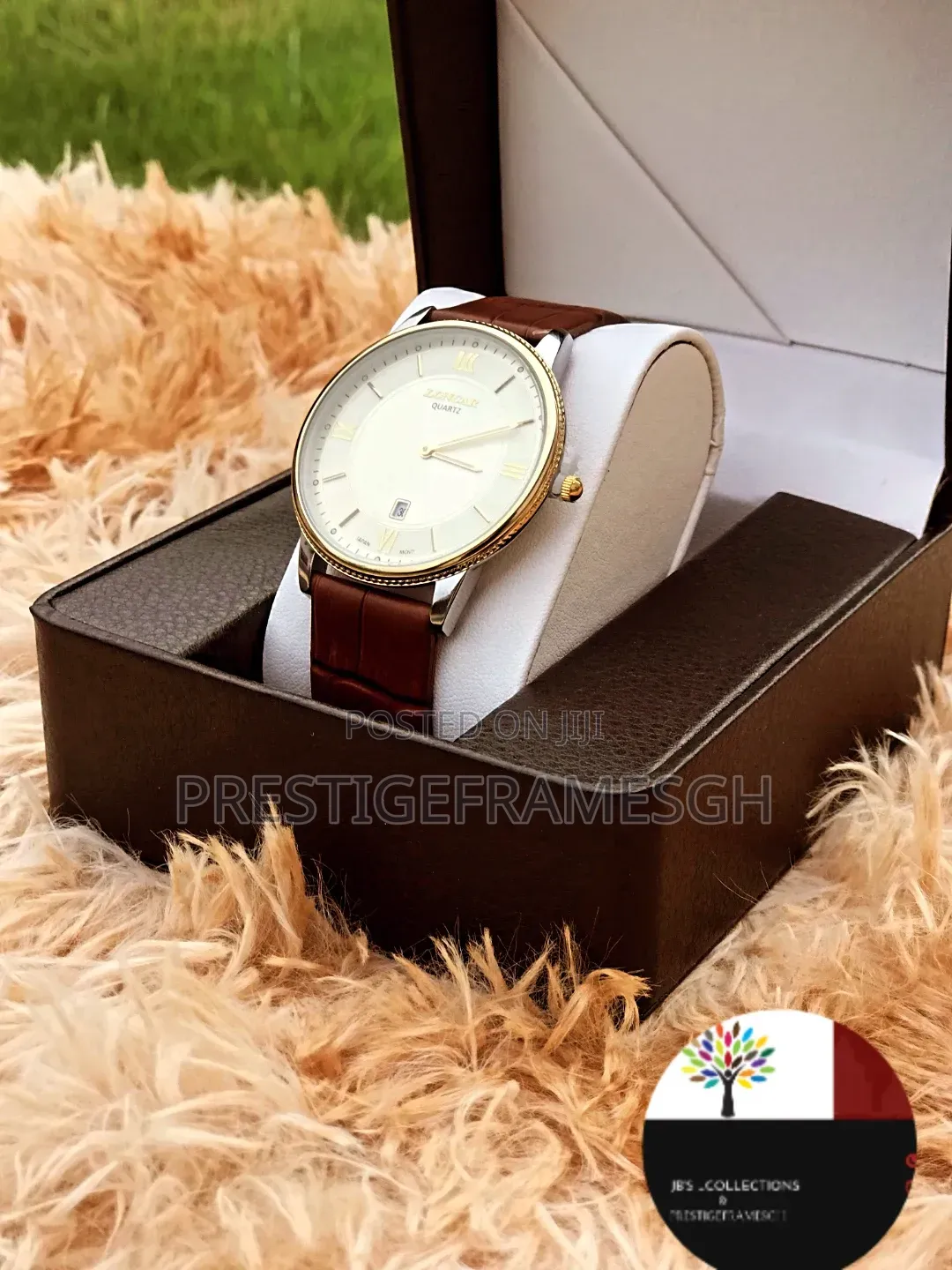 All Black Premium Leather Belt Watch — Accra"