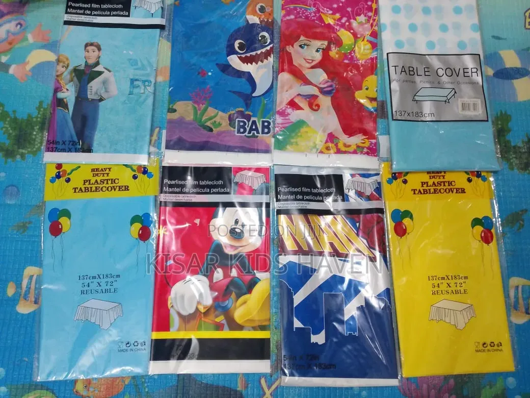 Kids Party Table Cloth Rubber Price for 1