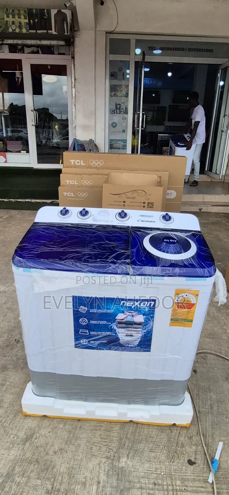Semi Automatic Nexon 12kg Washing Mschine Twin Tap for Sale