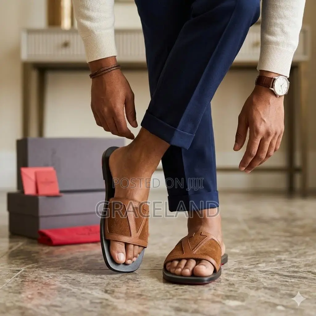 This Is Original Valentino African Wear Men Slipper Pure Leather