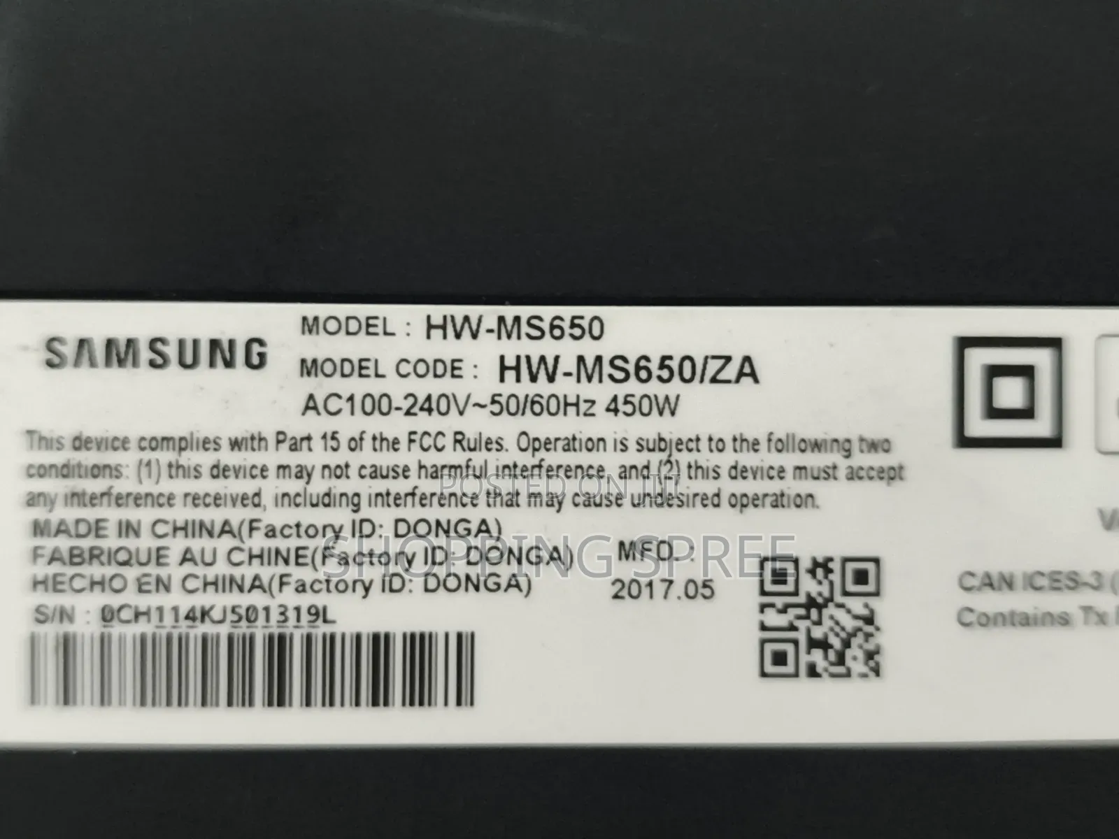 Samsung Sound+ Ms 650 Soundbar With Inbuilt Woofer