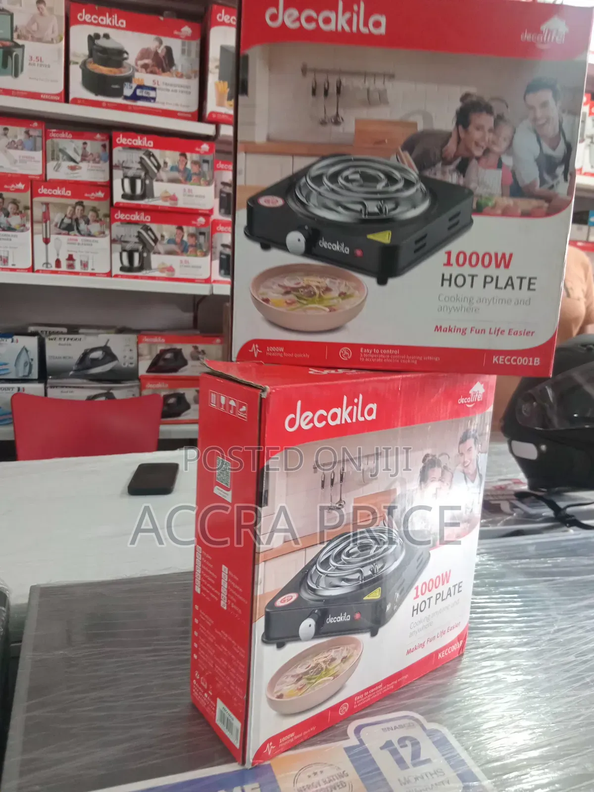 Decakila 1000w Single Burner Tabletop Electric Stove