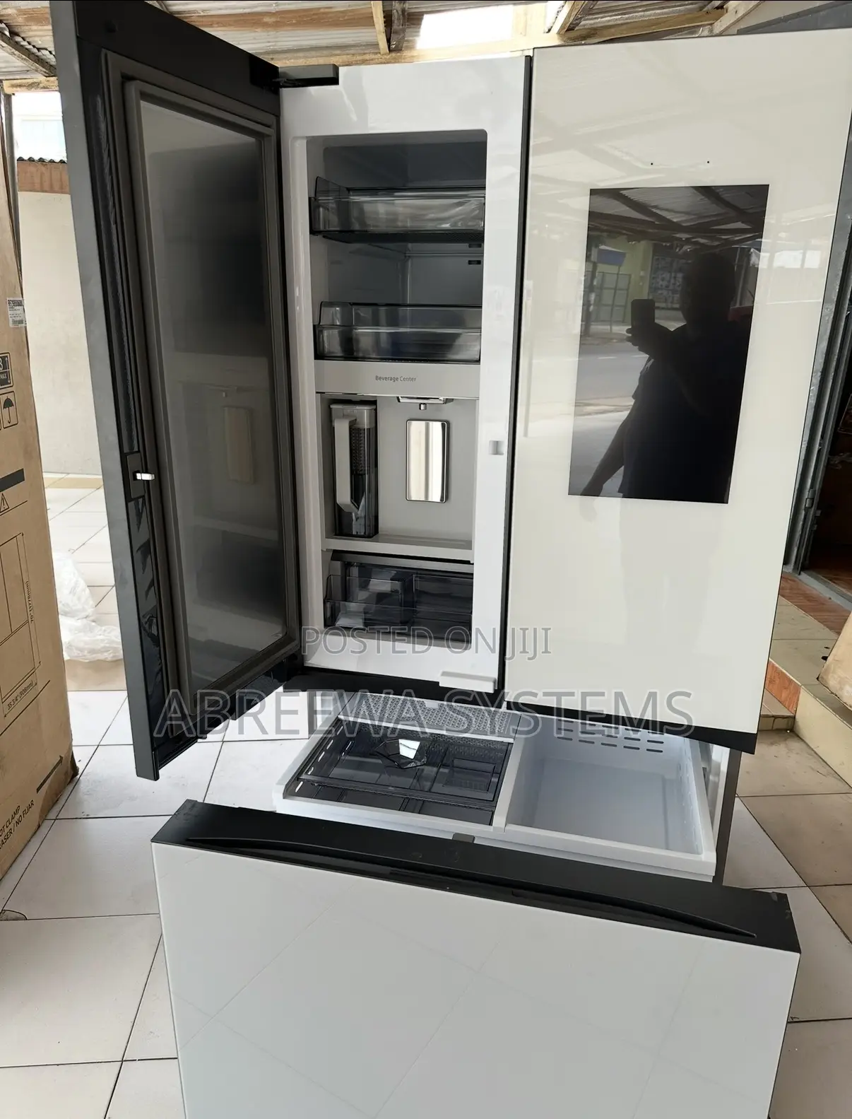 Samsung Bespoke 30 Cu. Ft 3-Door French Door Fridge .