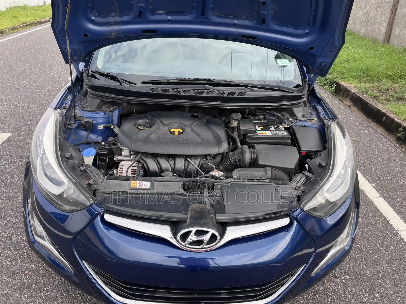 Hyundai Elantra Limited Sedan FWD (1.8L 4cyl 6A) 2016 Blue