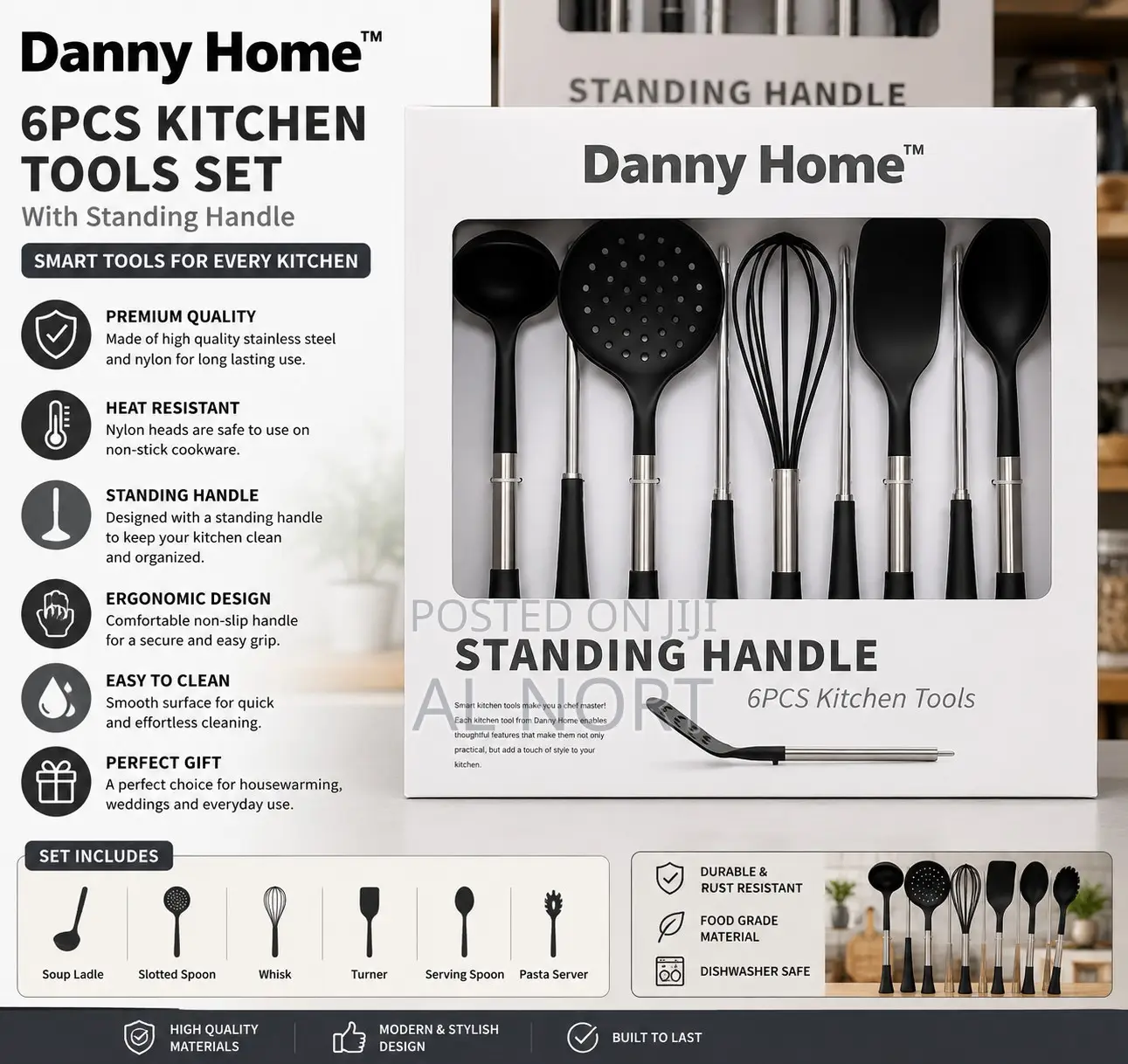Danny Home 6pcs Kitchen Utensil Set