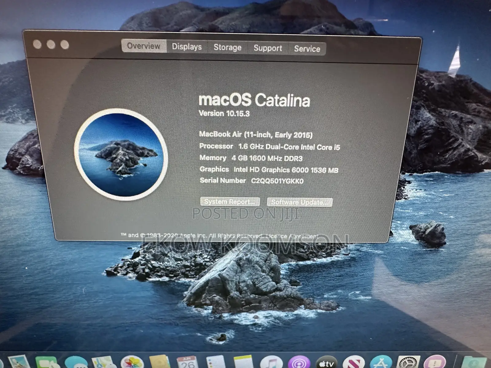 Laptop Apple MacBook Air 2015 4GB Intel Core i5 SSD 256GB