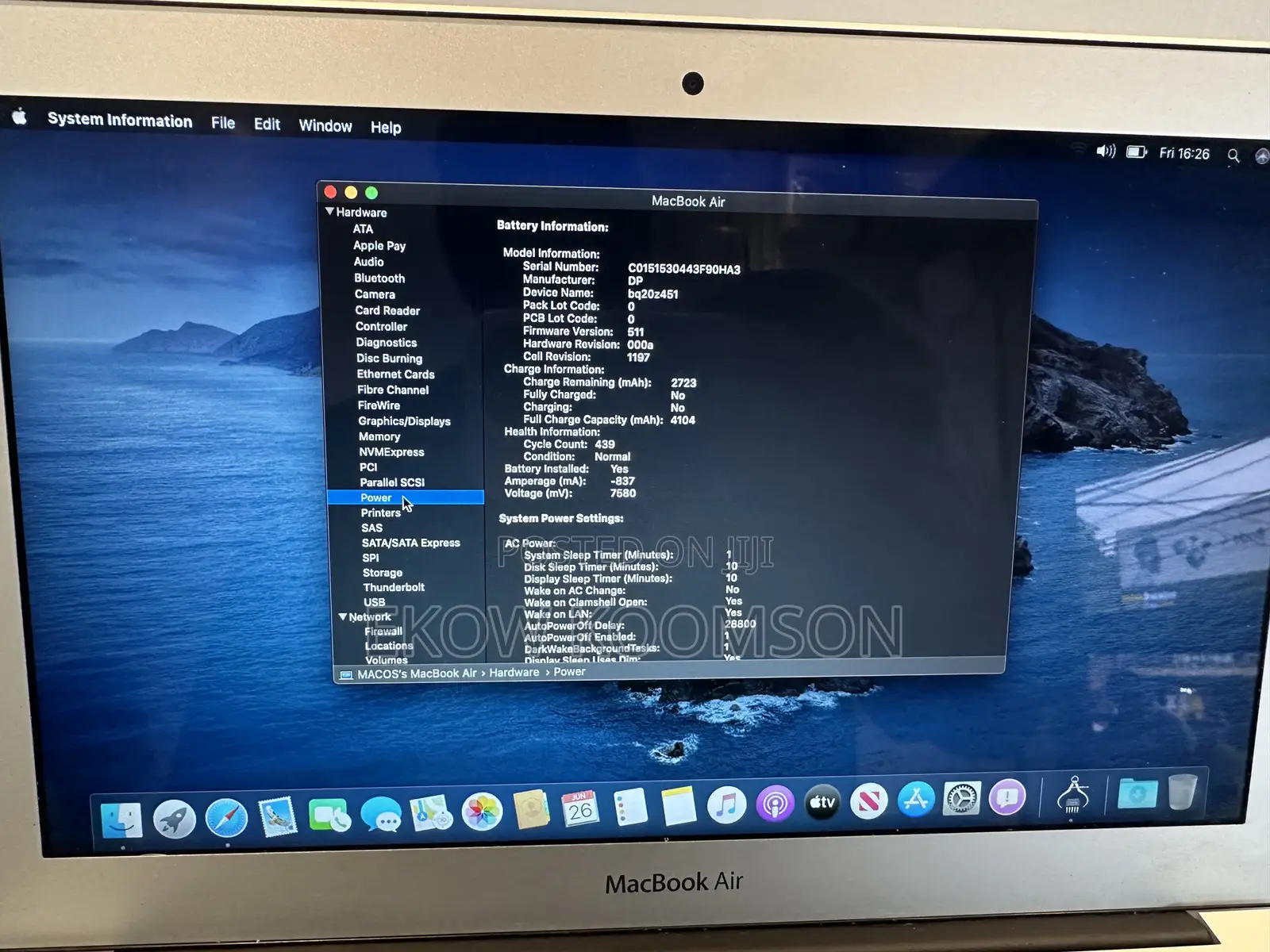 Laptop Apple MacBook Air 2015 4GB Intel Core i5 SSD 256GB