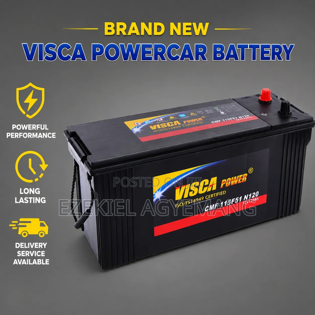 Brand New 21 Plates Visca Power Battery