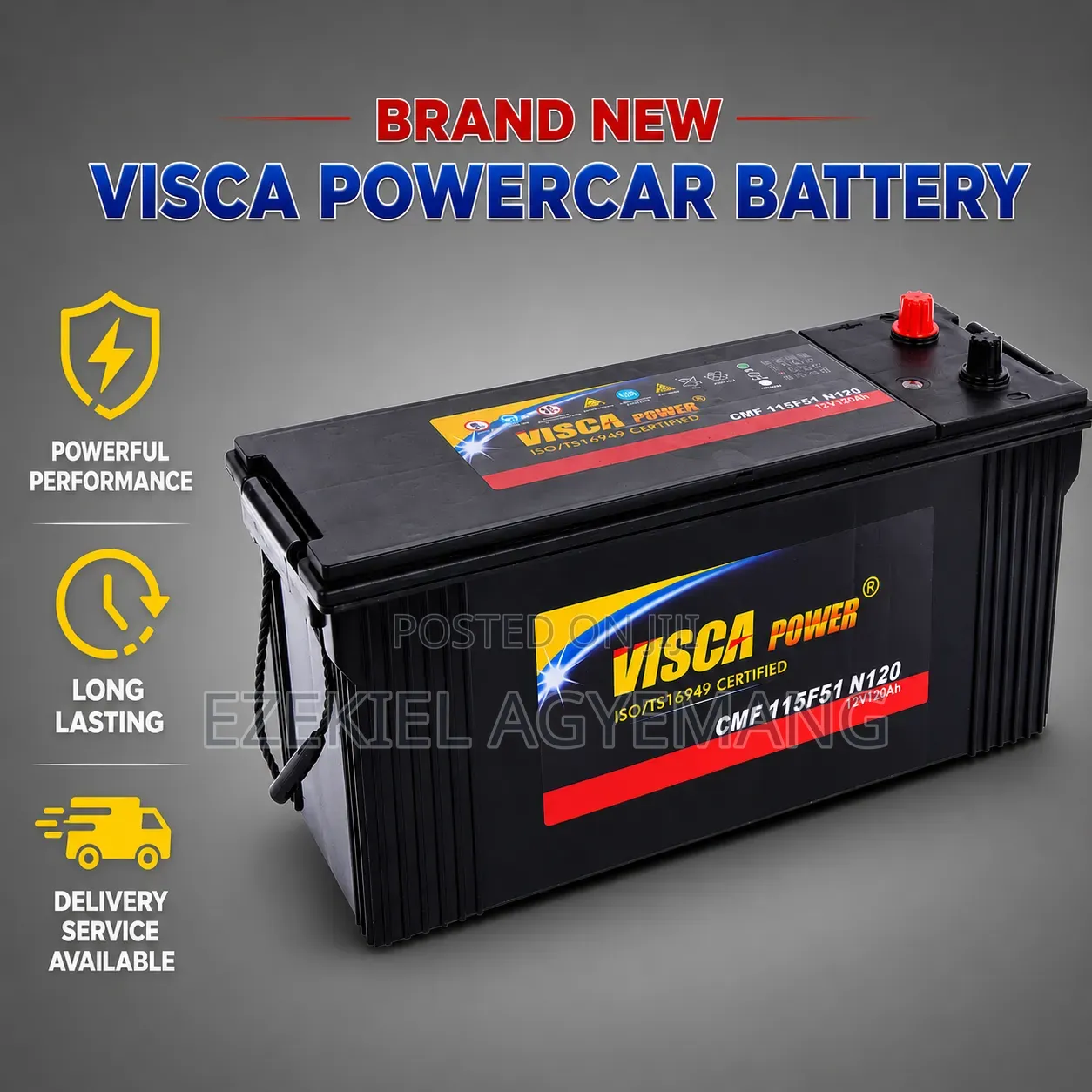 Brand New 21 Plates Visca Power Battery